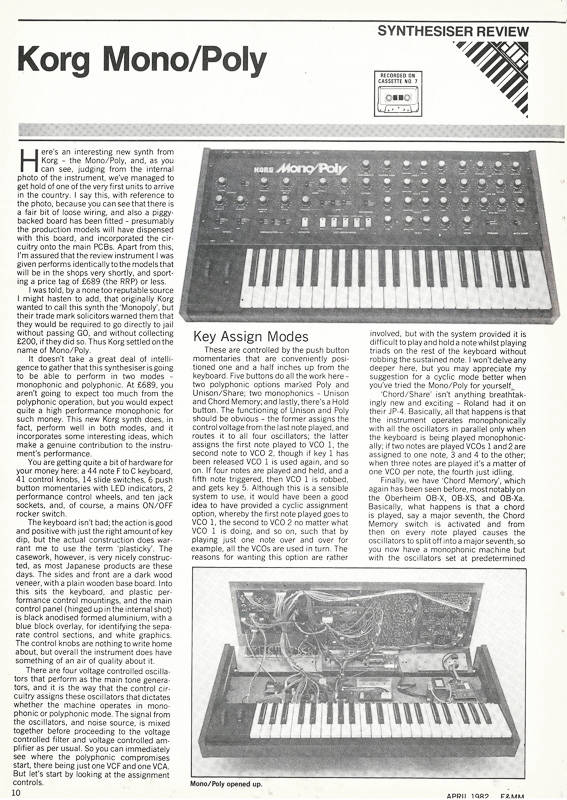 korg mono poly scan