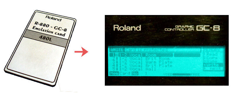 Roland gc8 r880 card
