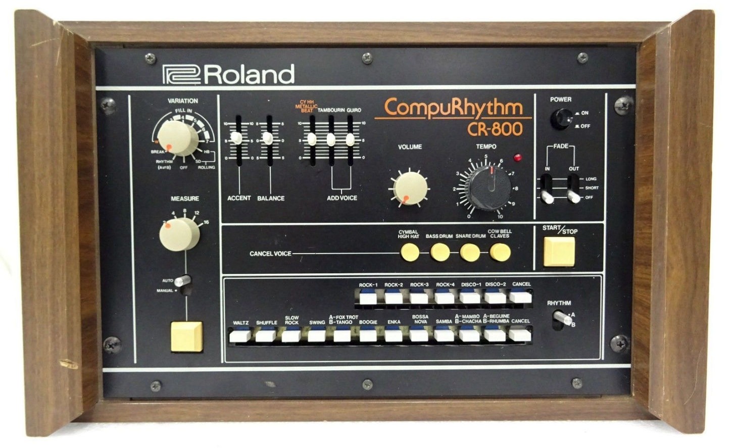 【再値下げ】送料無料 ROLAND CR-800 ドラムマシン リズムボックス 超珍品 CR-68 CR-78 リズムマシン
