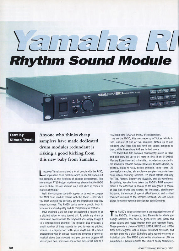 Yamaha Rm50 Sample Pack - Free Download | Polynominal.com
