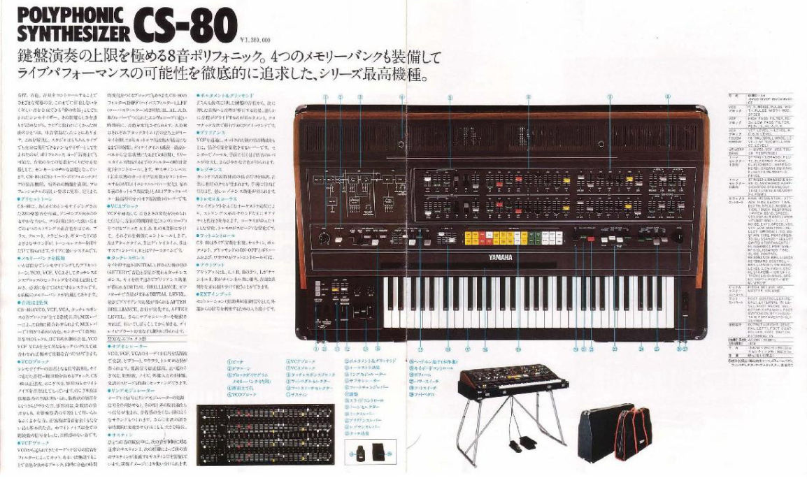 yamaha cs80 weight